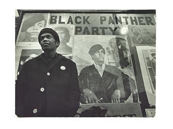 (BLACK PANTHERS.) PHOTOGRAPHY. Group of 12 gelatin silver print photographs from Black Star Agency.